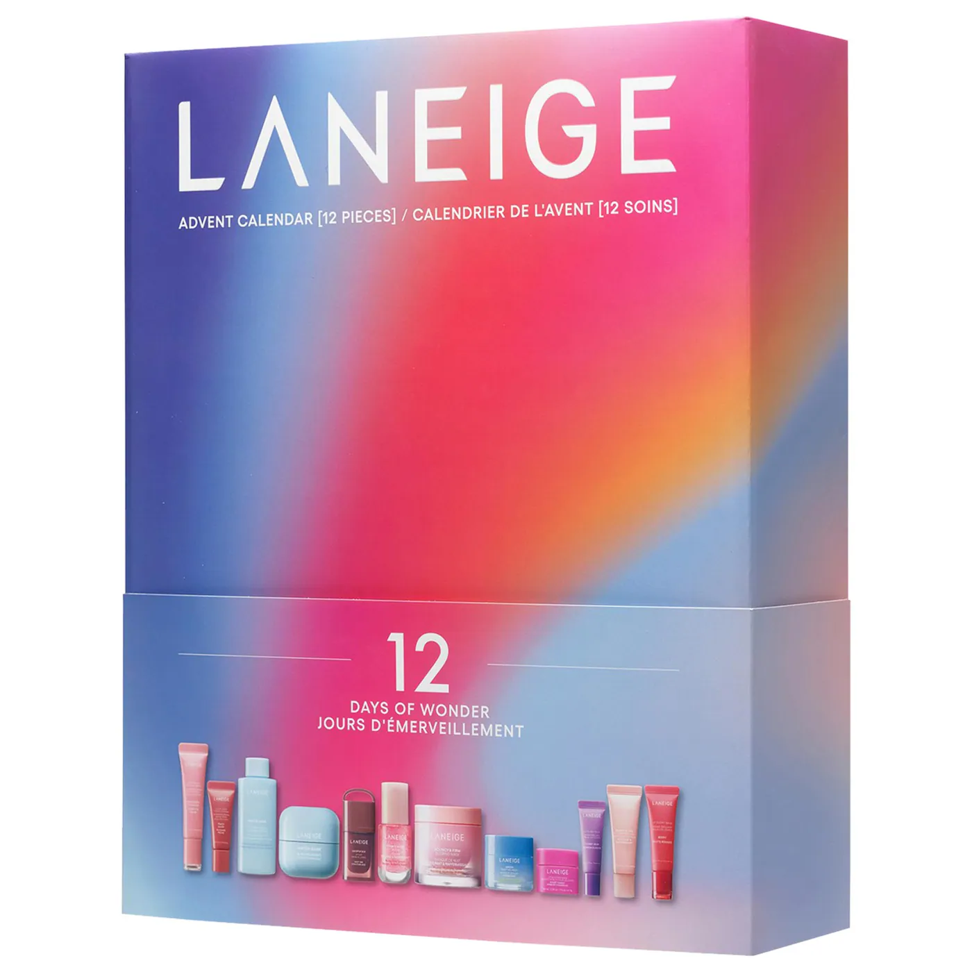 LANEIGE 12 Days of Wonder Korean Skincare & Lip Favorites Advent Calendar